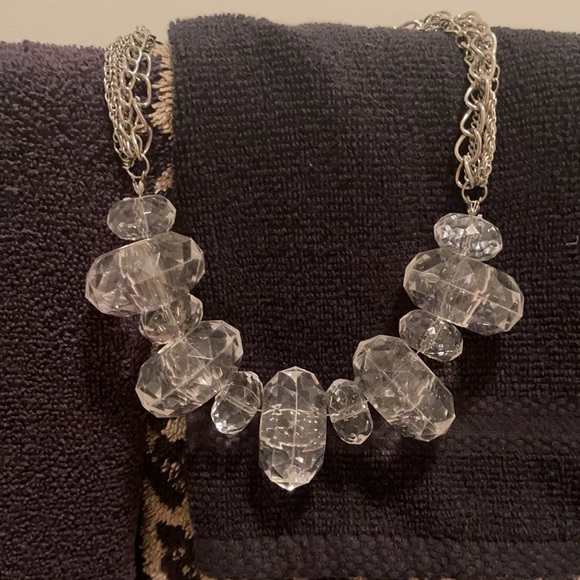 Jewelry - Clear Choker Statement Necklace